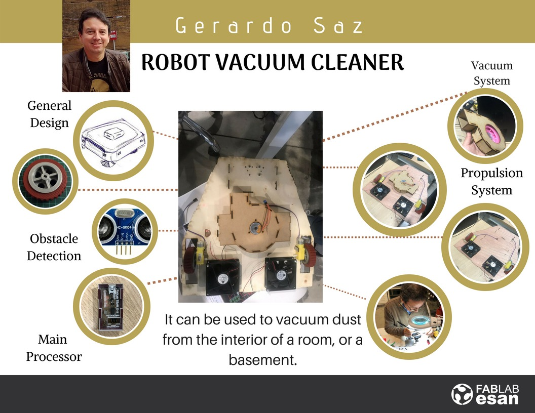 Robot Vacuum Cleaner, by Gerardo Saz