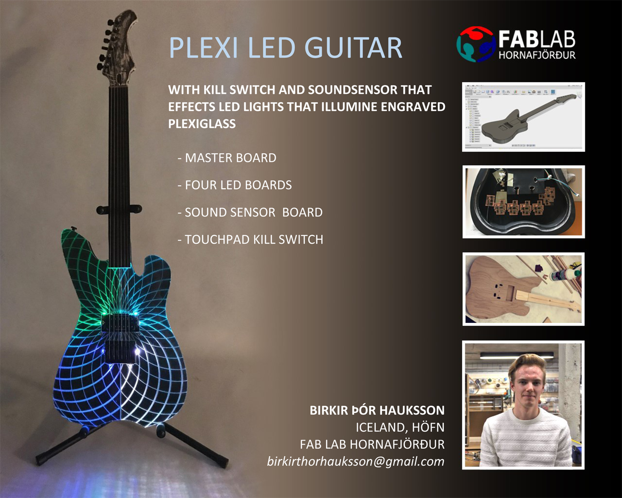 Plexi LED Guitar, by Birkir Þór Hauksson